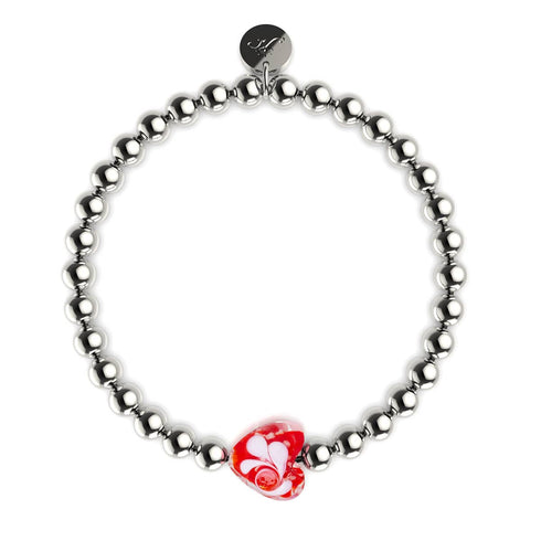 Purpurroter Wirbel | Leuchtendes Herz-Essenz-Armband